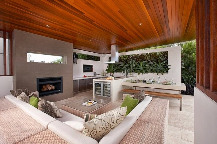 Terrasse Couverte Moderne Jardin Paysager De Design Exclusif Rolling Stone Landscapes