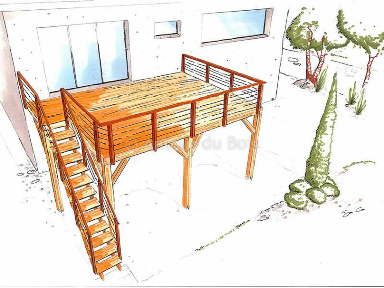 Terrasse En Bois Sur Pilotis Prix D Une Terrasse Sur Pilotis