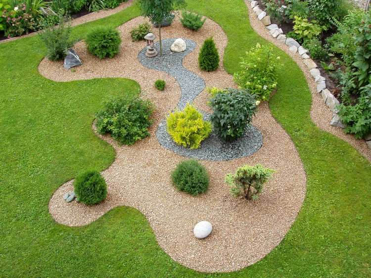 Terrasse En Cailloux Gravier Décoratif Et Galets Pour Enjoliver Votre Jardin
