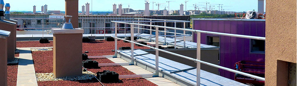 Toiture Terrasse Inaccessible Dani Alu Garde Corps Aluminium Autoporté Barrial toiture