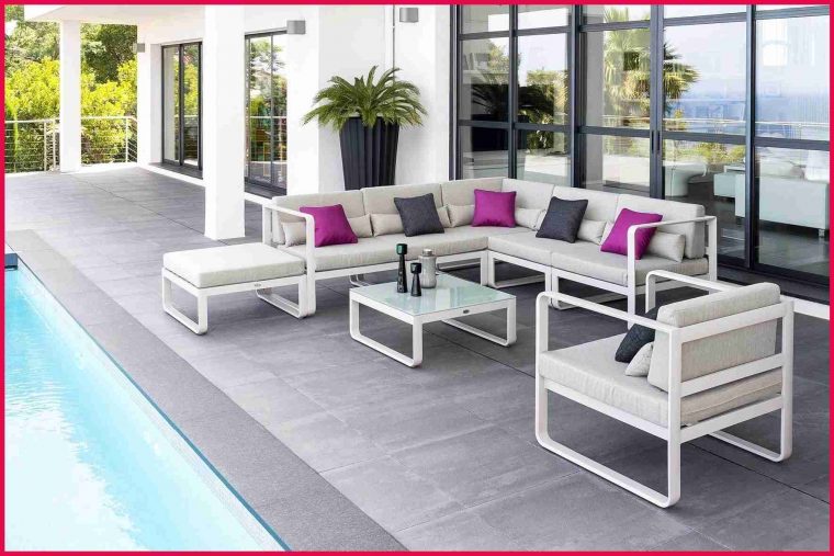 salon bas de jardin aluminium pas cher