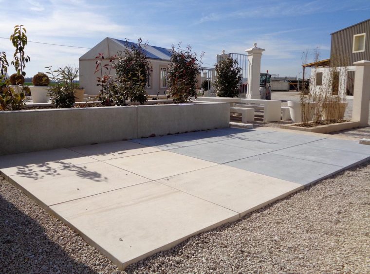 dalle de beton jardin