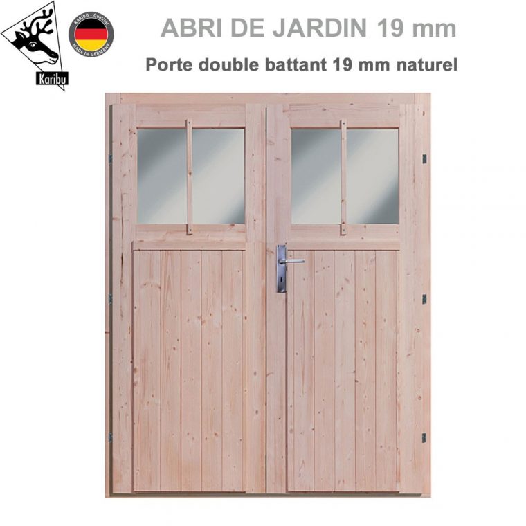 porte double pour abri de jardin