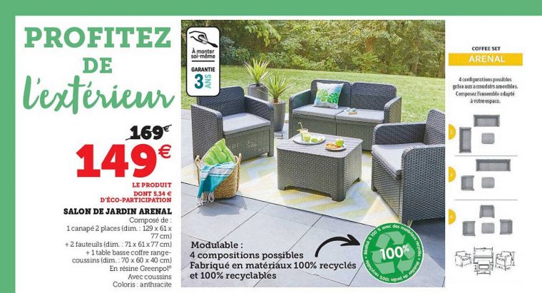 salon de jardin arenal super u