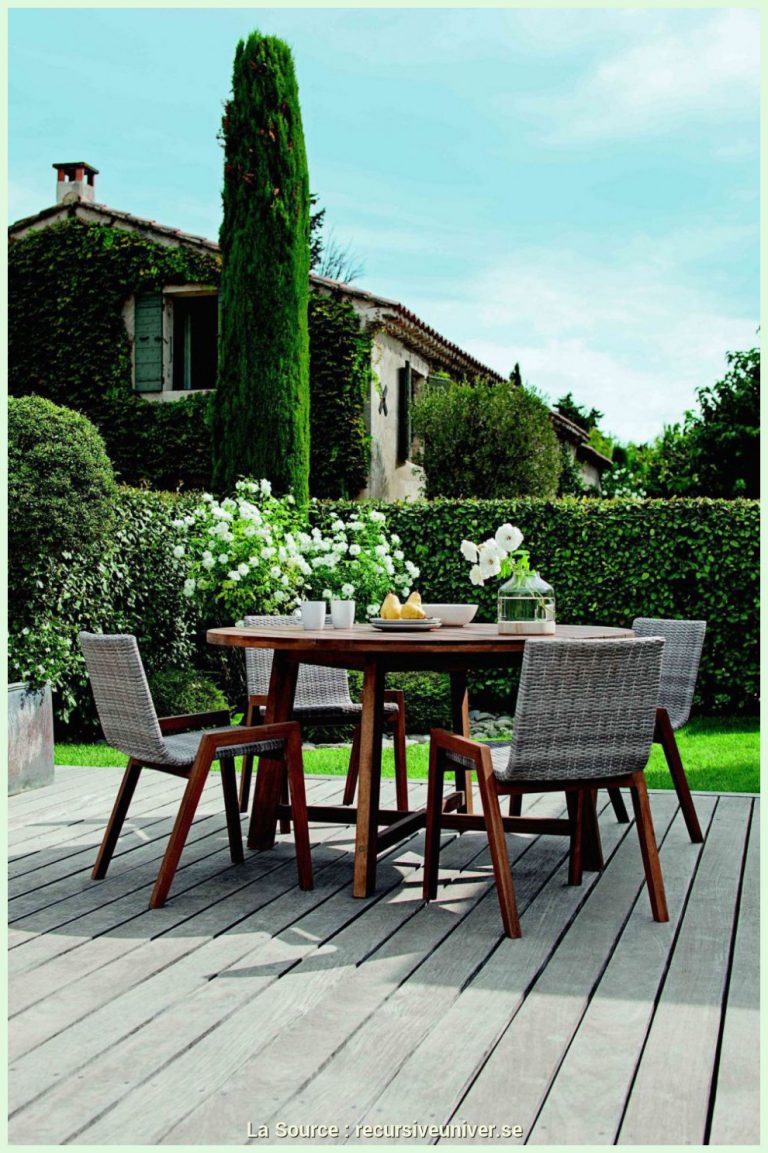 Table De Jardin Centrakor  Idees Conception Jardin  Idees Conception