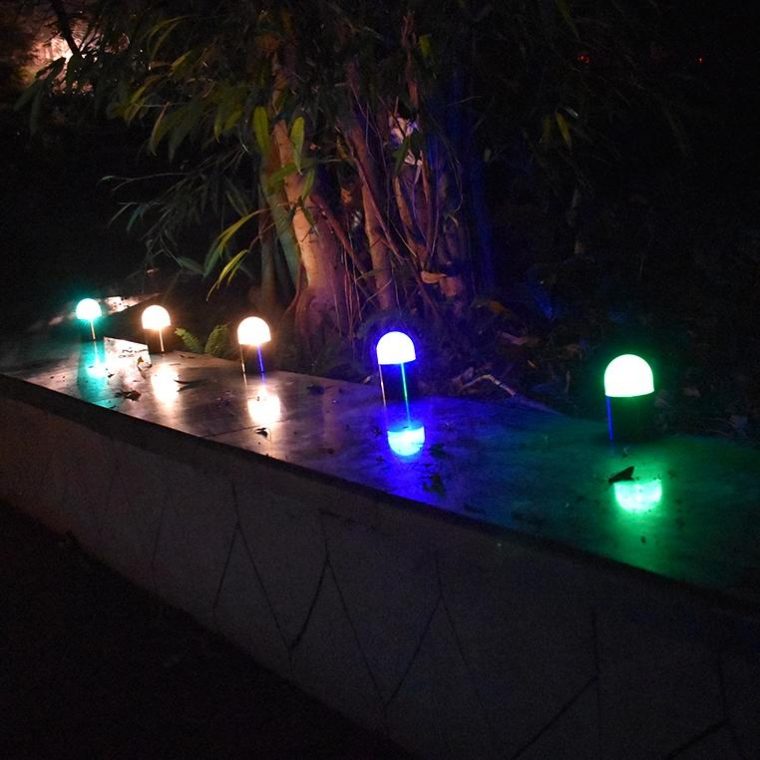 balises solaires de jardin