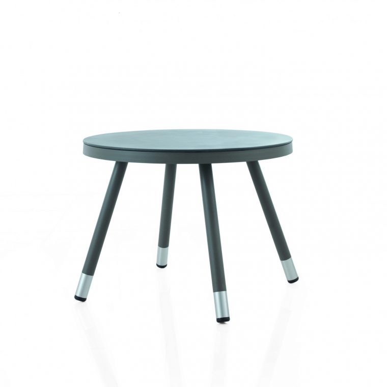 table de jardin ronde extensible aluminium