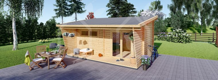 Abri De Jardin Horta (44 Mm), 6X3 M, 18 M² tout Chalet De Jardin.fr