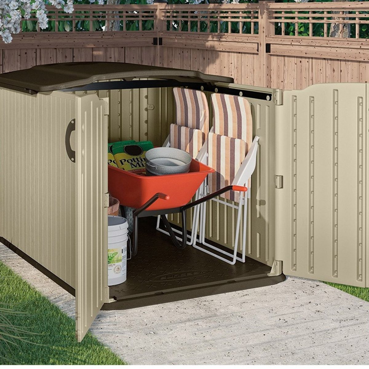 Armoire De Jardin Brico Depot Bright Shadow Online tout Coffre De