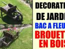 Bac À Fleurs Brouette En Bois - Idée Décoration De Jardin concernant Brouette Deco Jardin