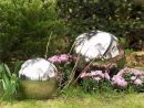 Blumfeldt Silver Globe Inox Boule De Jardin Décorative V2A ... destiné Boule Décorative Jardin