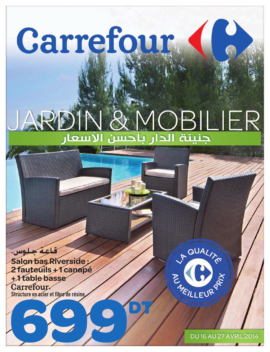 Catalogue Carrefour &quot;jardin Et Mobilier&quot; By Carrefour ... pour Salon Jardin Resine Carrefour