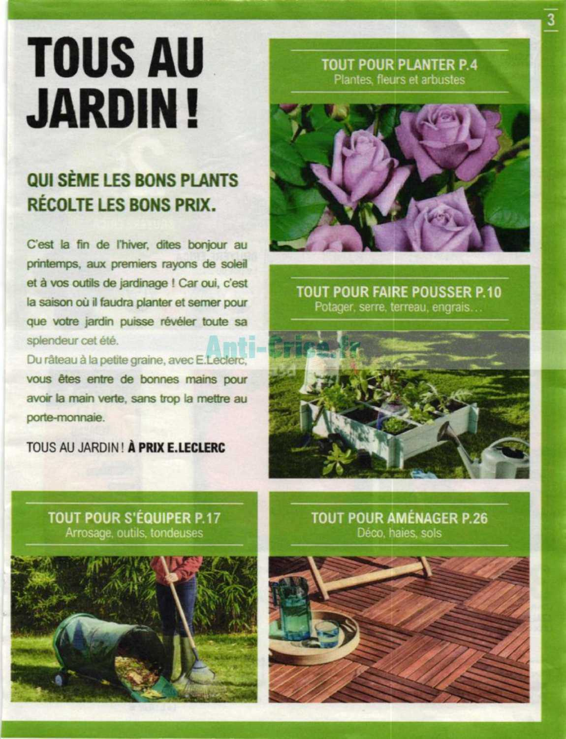 Catalogue Leclerc Du 03 Au 14 Mars 2020 (Jardin ... concernant Tondeuse Leclerc Jardin