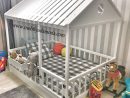 Çatısı Kapalı Montessori Yer Yatağı 140X190 | Bebek Yatak ... concernant Lit De Jardin Double
