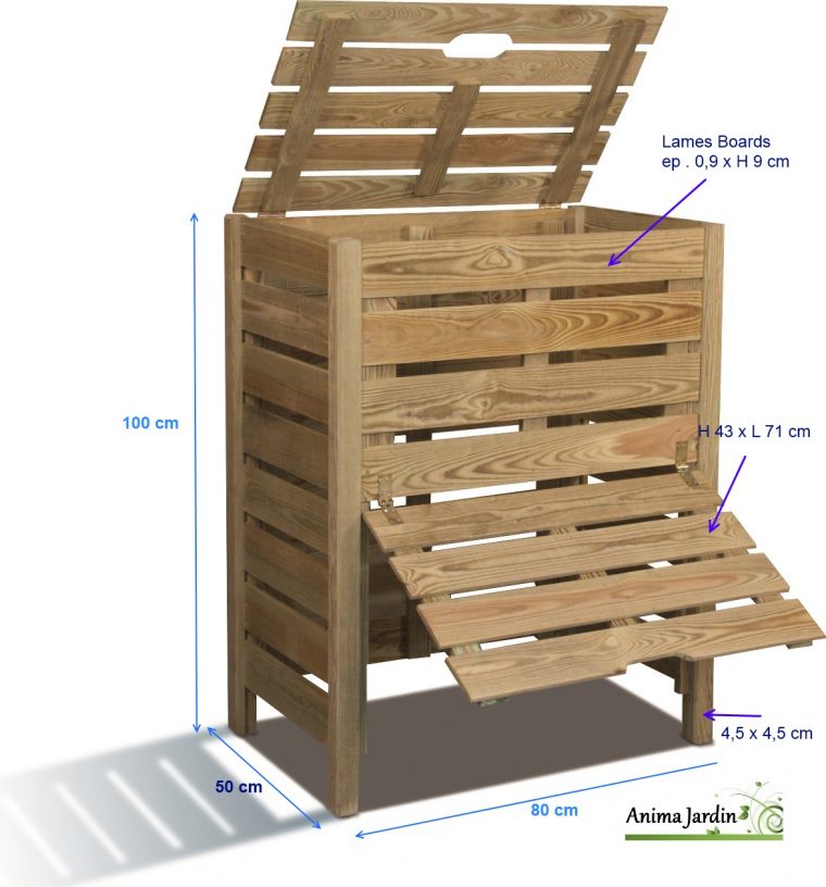 Composteur De Jardin En Bois, 400 Litres En Pin Traité Autoclave, Burger,  Pas Cher dedans Composteur De Jardin