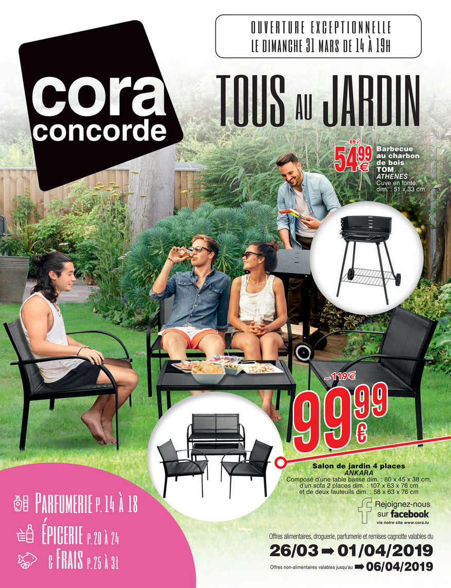 Cora - 2603 Mobilier De Jardin À Cora Concorde - Page 1 destiné Salon De Jardin Cora
