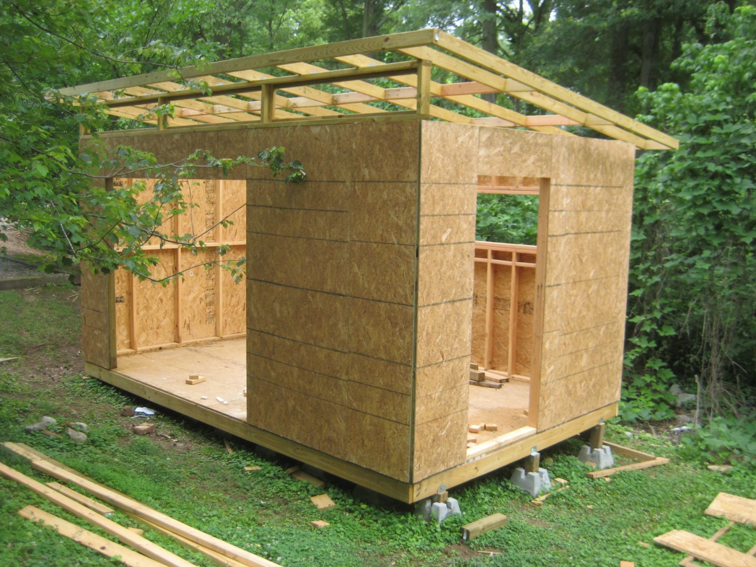 16x20 Shed Plans All Wall And Roof Framing Is From Solid Avec