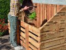 Fabriquer Un Composteur En Bois De Palette | Composteur De ... pour Composteur De Jardin