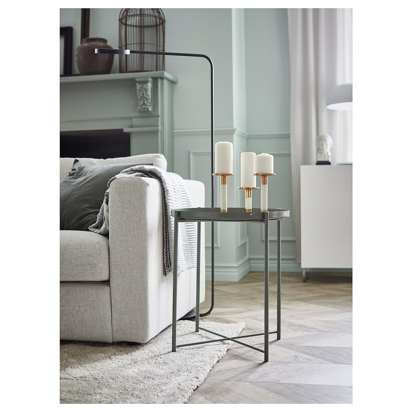 Gladom Table/plateau - Vert Foncé 45X53 Cm destiné Mobilier De Jardin Ikea