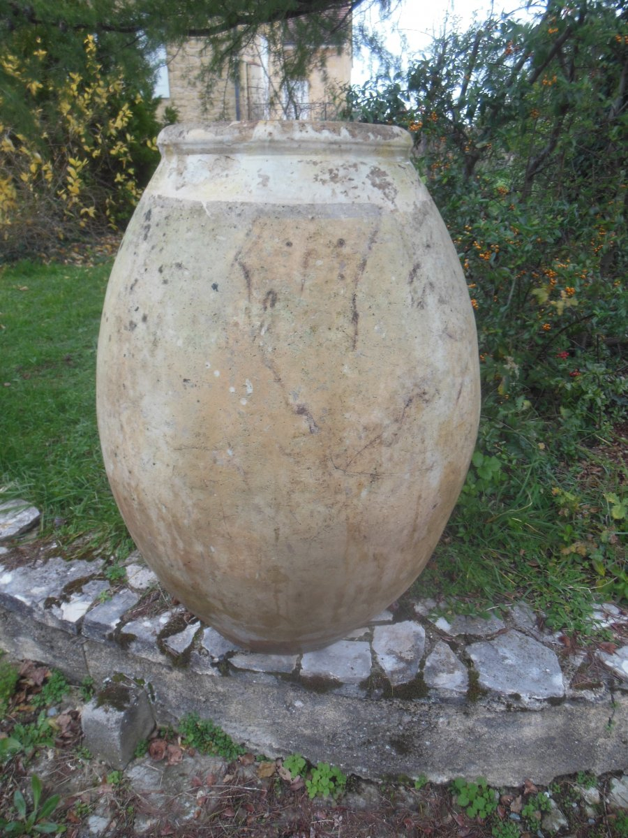 Grande Et Rare Jarre De Biot ,poterie Xviiieme - Antiquités ... tout Jarre De Jardin