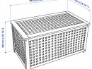 Hol Table De Rangement - Acacia 98X50 Cm avec Coffre De Jardin Ikea
