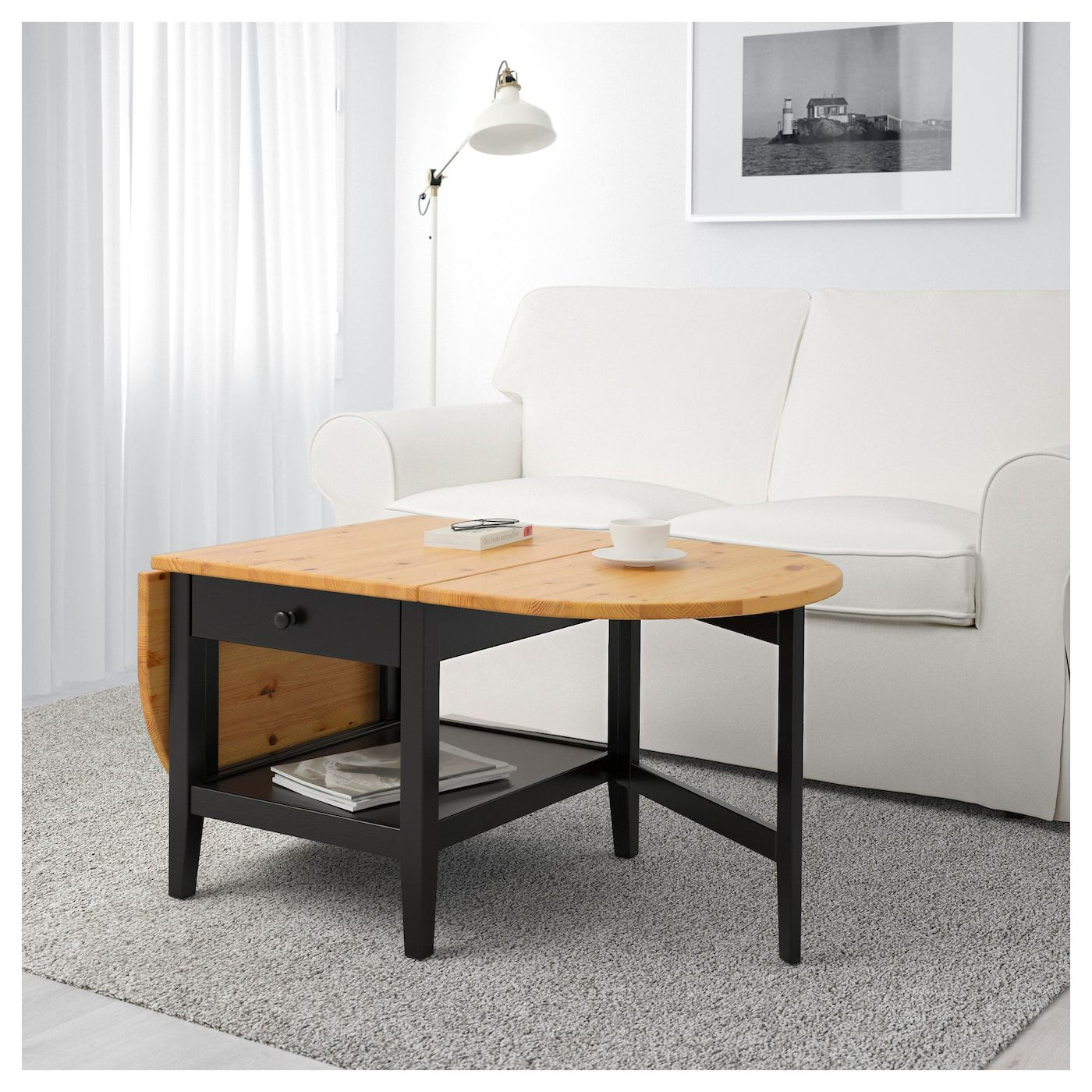 Ikea Arkelstorp Black Coffee Table | Ikea Coffee Table ... à Table Basse De Jardin Ikea