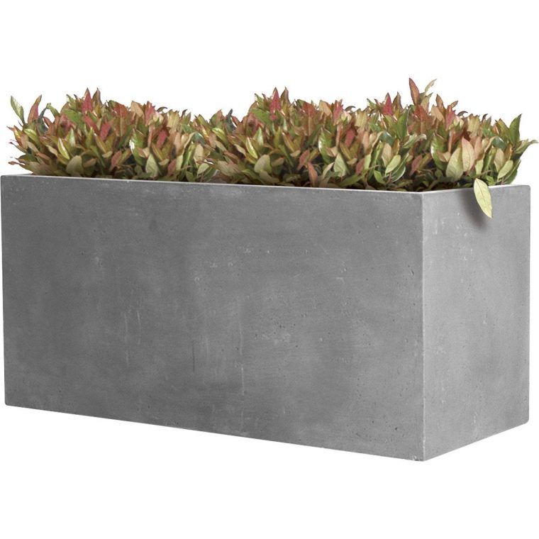 jardiniere grise 80 cm