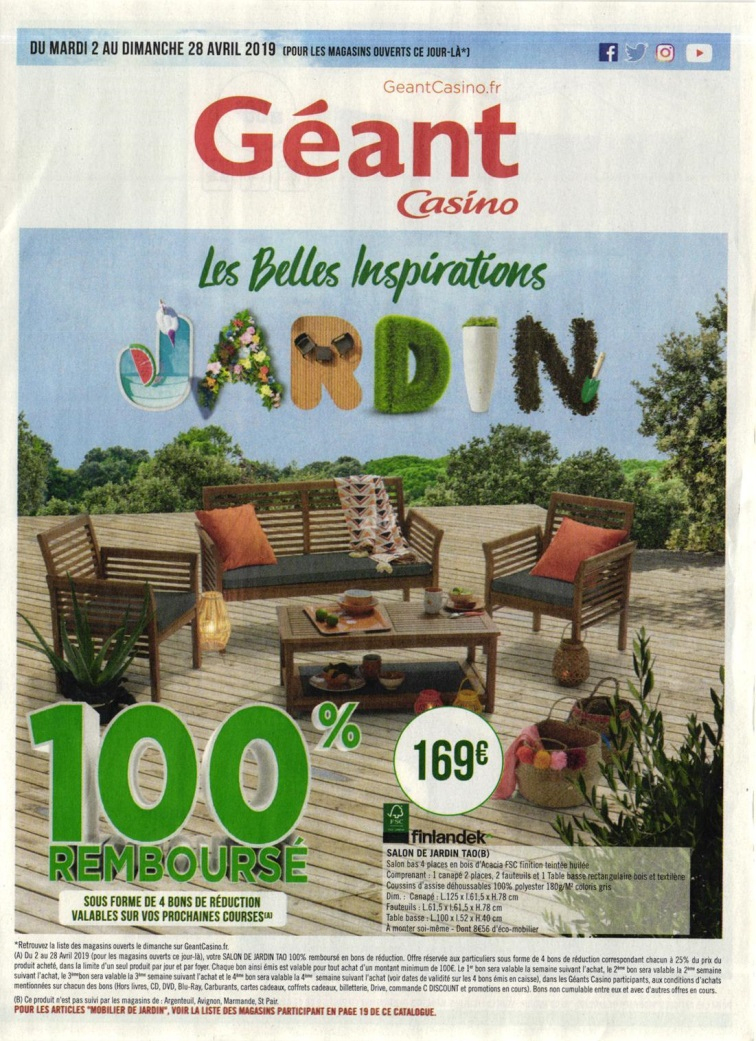 Le Bon Plan Geant Casino - L'annuaire Hoodspot serapportantà Salon De Jardin Geant Casino