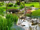 Sculpture De Jardin Ronde - Anneaux De Fer Concentriques tout Objets Decoration Jardin Exterieur