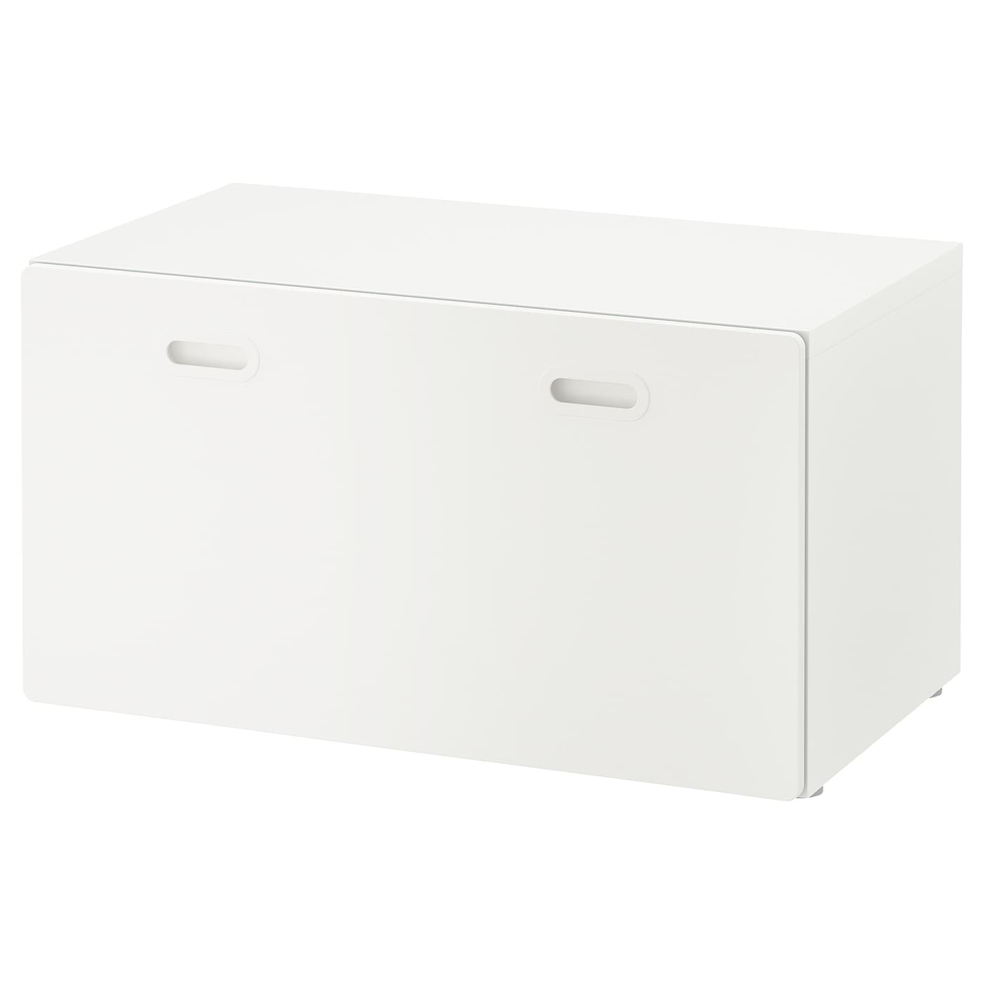 Stuva / Fritids Banc Avec Rangement Jouets - Blanc, Blanc 90X50X50 Cm tout Coffre De Jardin Ikea