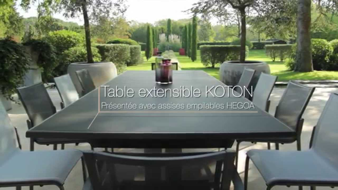 Table Extensible Koton - Les Jardins© Tables De Jardin Haut De Gamme tout Salon De Jardin Table Haute