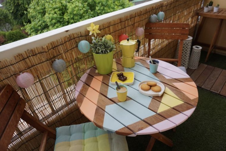 quelle peinture pour table de jardin en bois