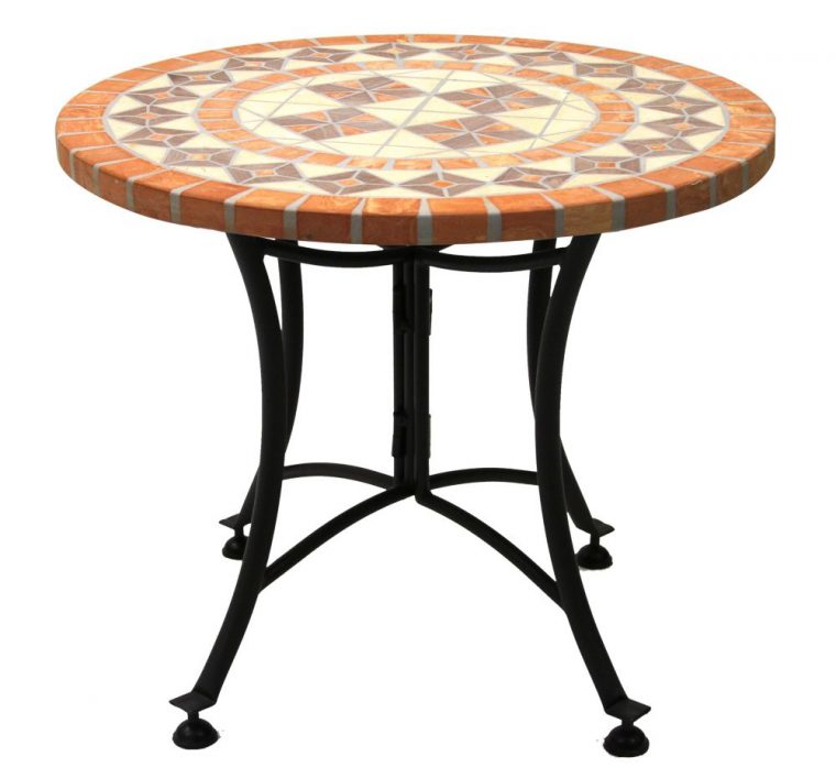 table basse jardin terracotta