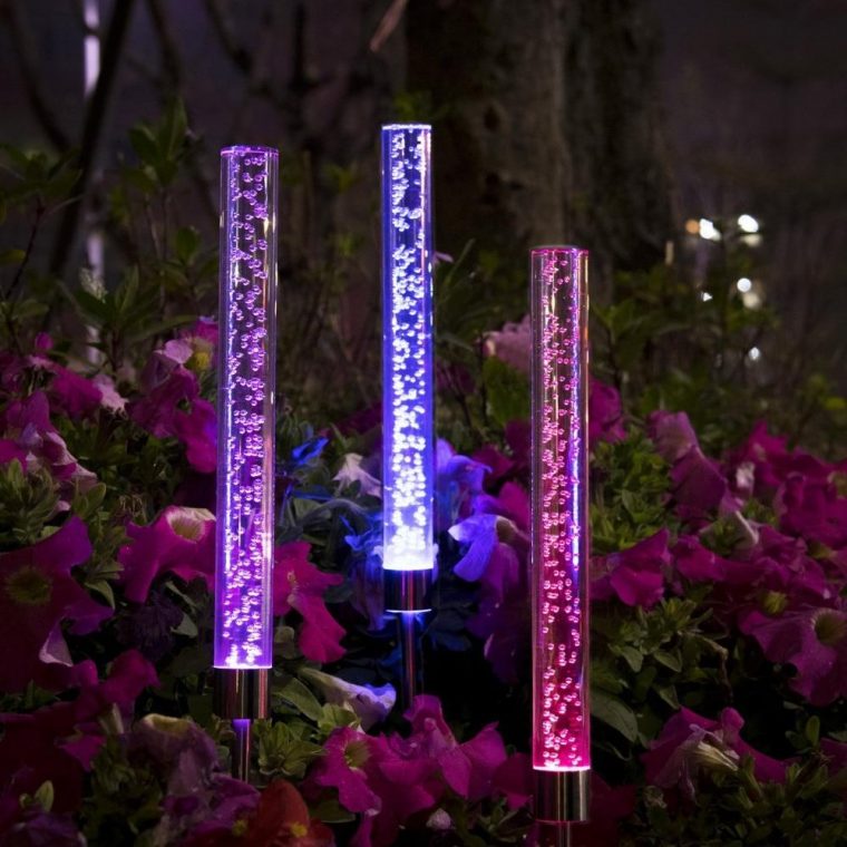 decoration lumineuse solaire jardin