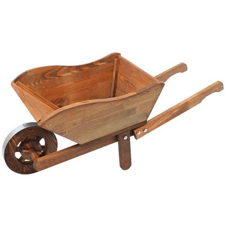 brouette en bois de jardin