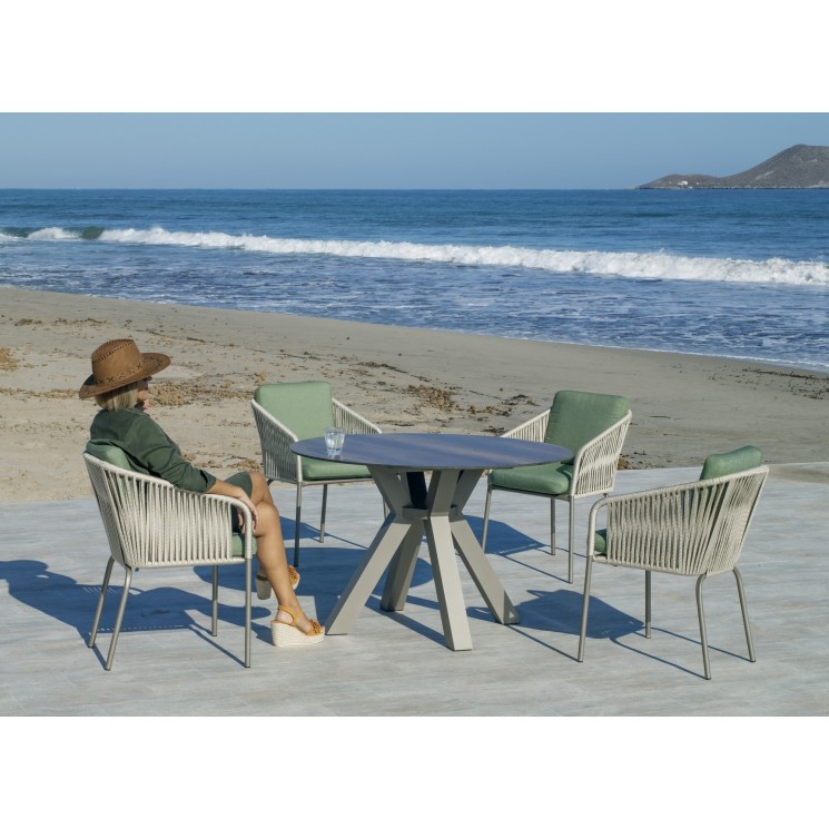 salon de jardin kaki