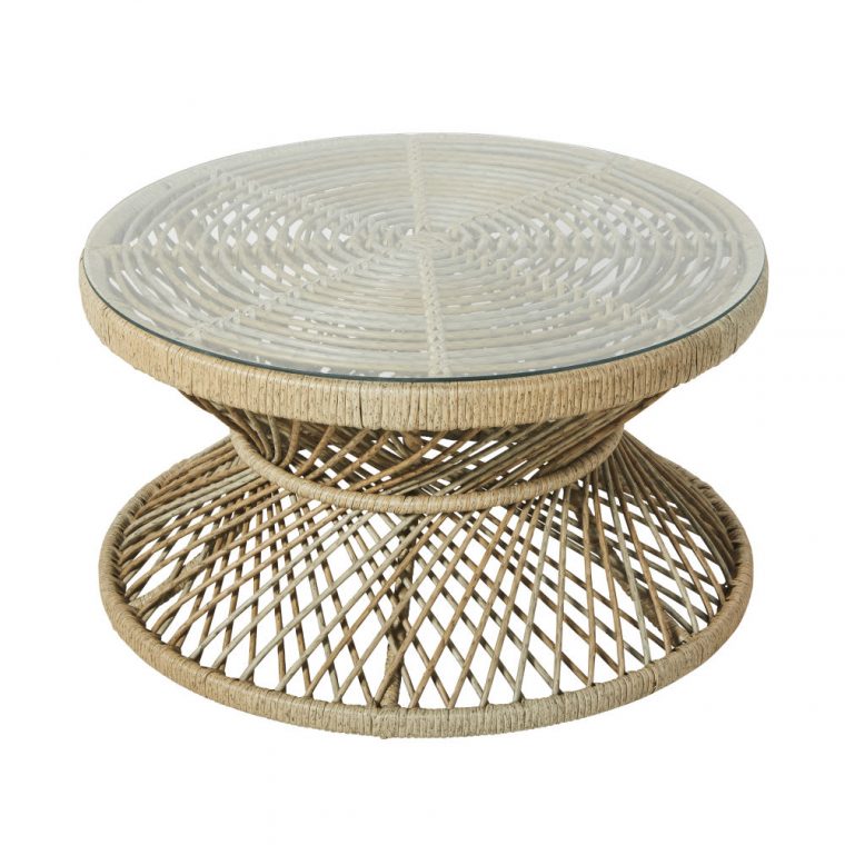 table basse resine jardin