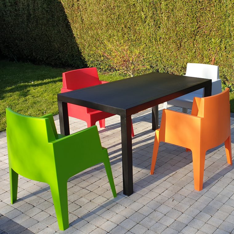 matiere table de jardin