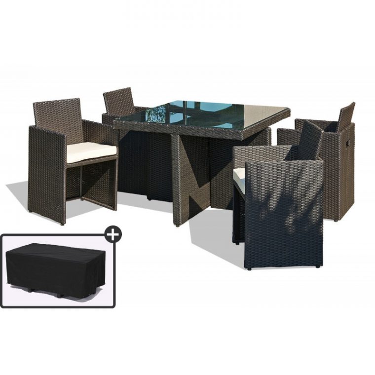 salon de jardin chaise encastrable pas cher