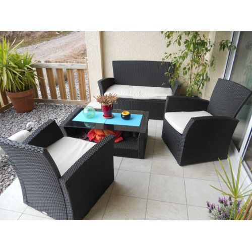 salon de jardin rattan