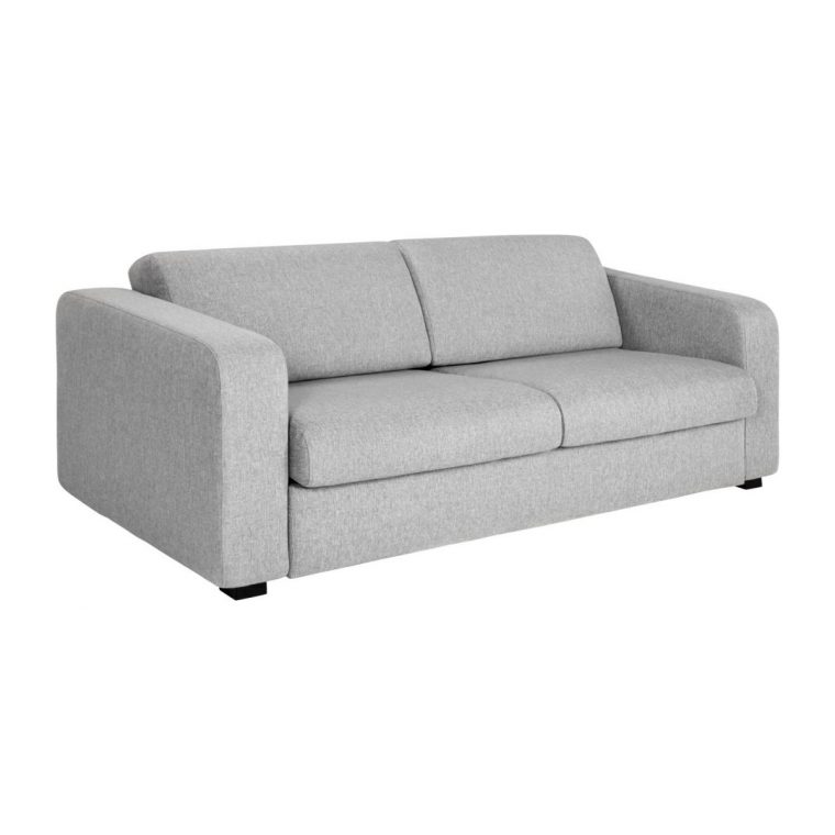 3-Sitzer-Schlafsofa Aus Stoff - Hellgrau tout Sofa 3 Places