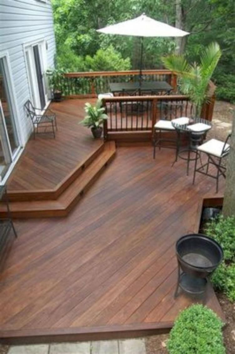 50+ Awesome Backyard Patio Design Ideas | Patio En Bois ... pour Boi Pour Terrasse