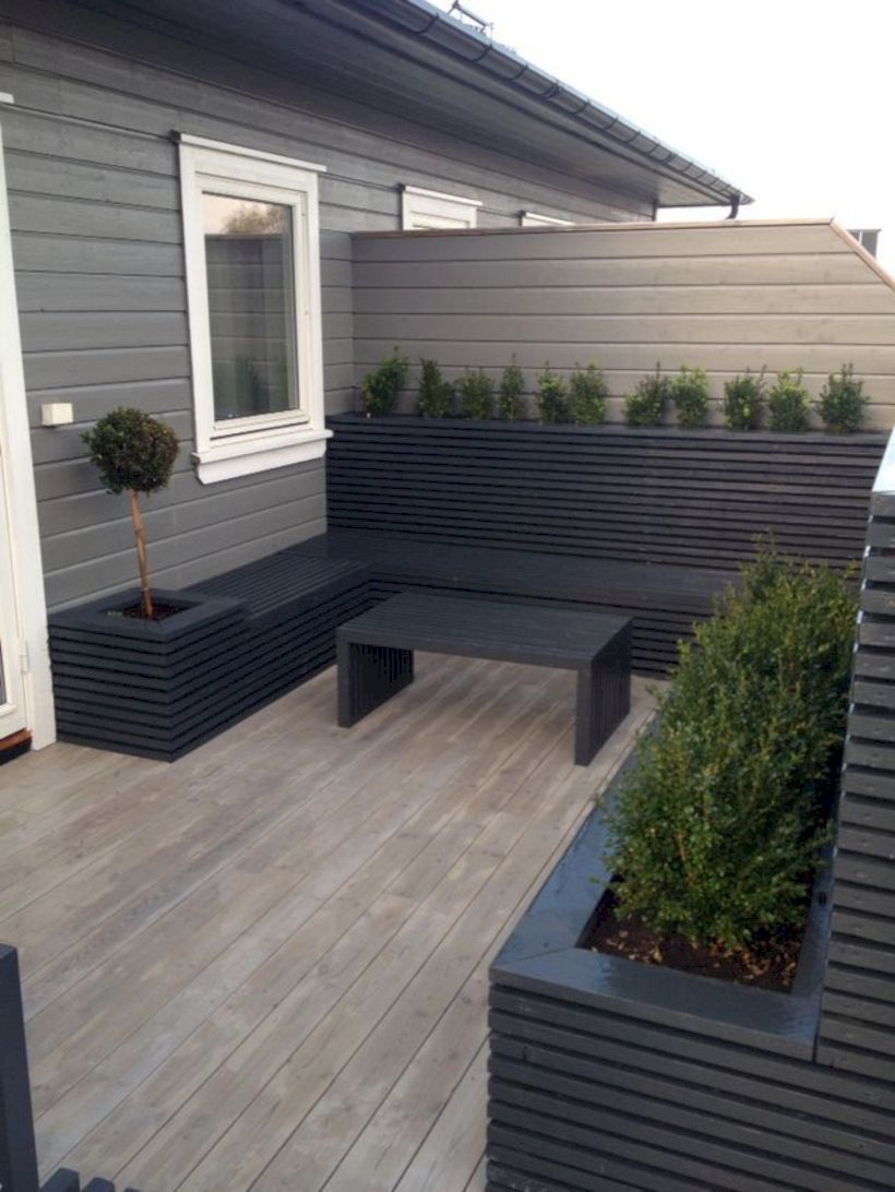 52 Built-In Planter Ideas That Easily Beautify Your Outdoor ... à Conception De Terrasse En Bois