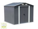 Abri De Jardin En Métal - Artois 5M² Anthracite - Cabane À ... destiné Abri De Jardin Metal 5M2