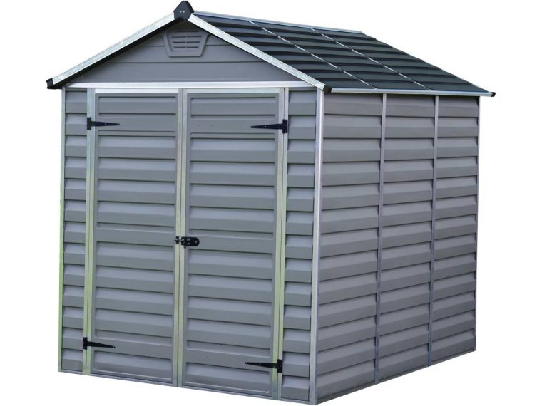 Abri De Jardin Polycarbonate &quot;skylight&quot; - 4.25 M² - Gris ... destiné Abri De Jardin Polycarbonate Skylight - 4.25 M2 - Gris