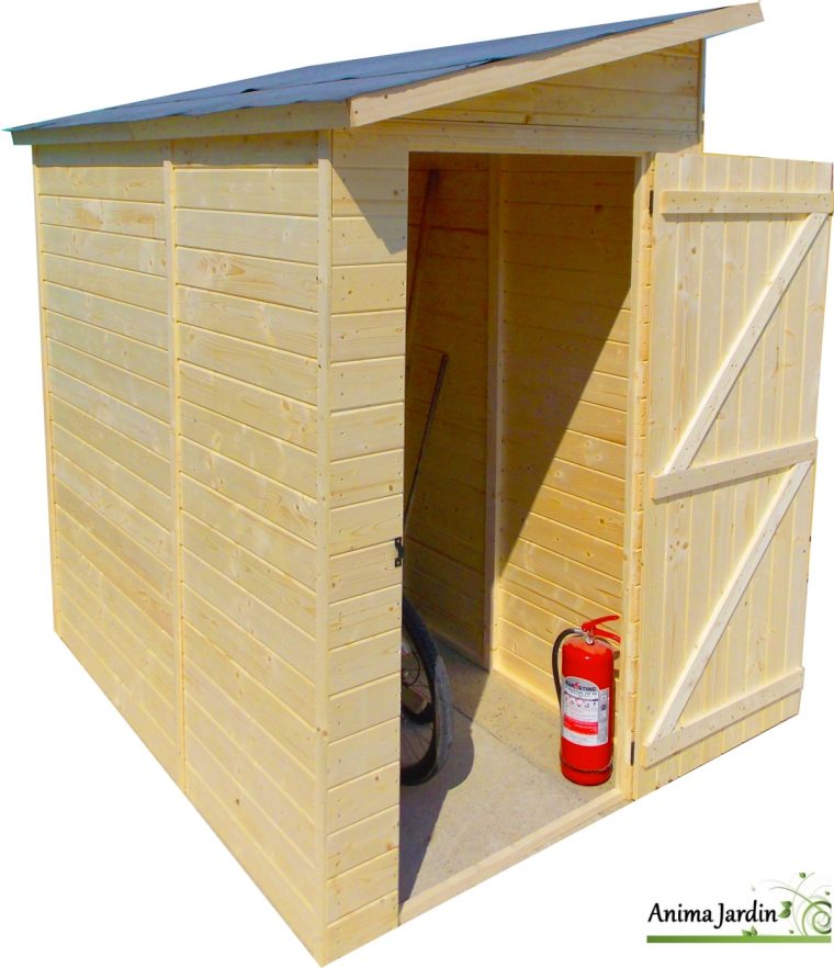 Abri Mural En Bois, Range Vélo, Scooter, Moto, Porte ... destiné Achat Abri A Velos En Bois