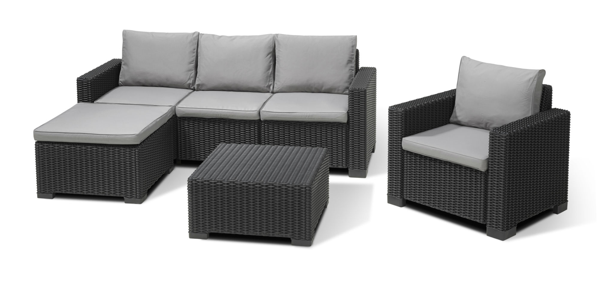 Allibert Moorea Lounge Set Graphit - Allibert tout Salon Jardin Resine Allibert