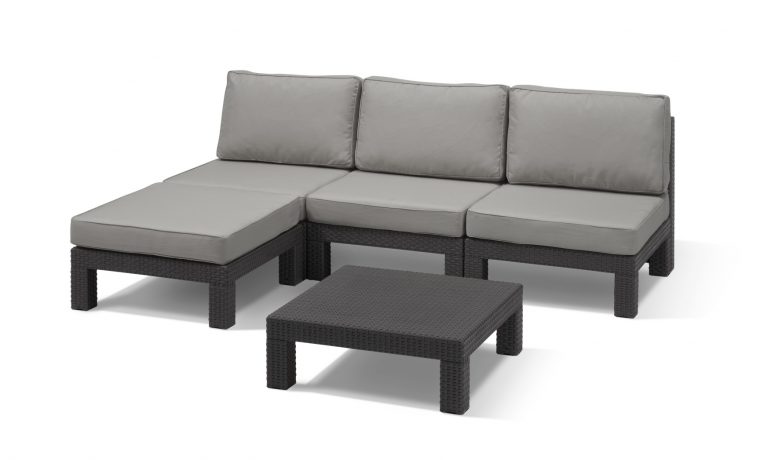 Allibert Nevada Lounge Set Graphite - Allibert à Salon Nevada Allibert