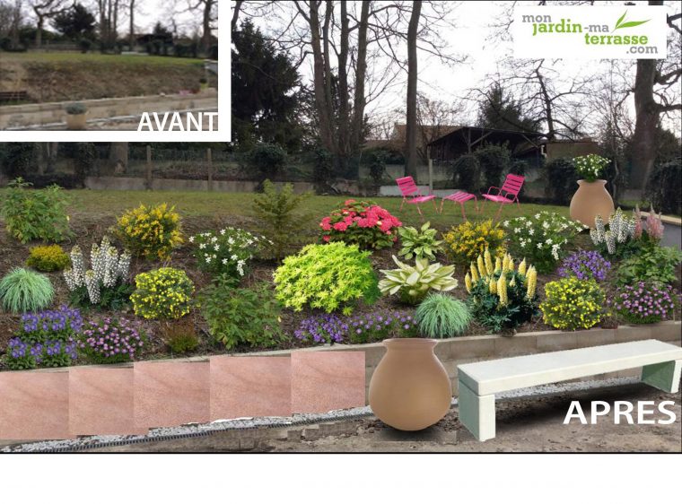 Aménager Un Talus En Pente À L'ombre | Jardin D'appartement ... serapportantà Aménager Un Talus