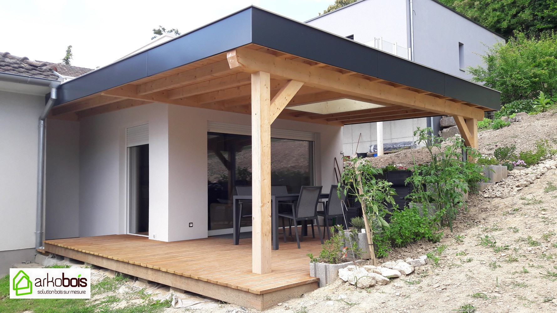 Arkobois — Notre Spécialité: L'agrandissement De Votre Maison tout Terrasse Couverte Toit Plat